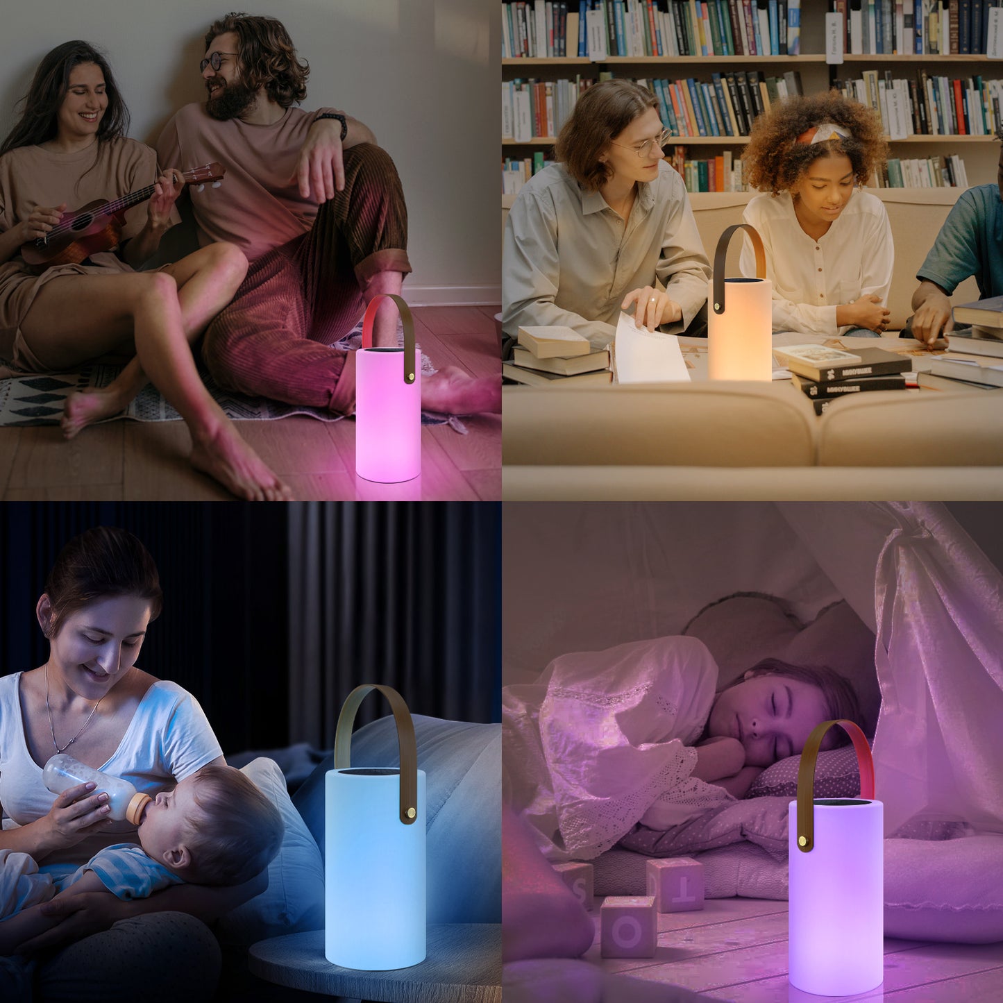 2-in-1 Portable Solar LED Hanging Lantern