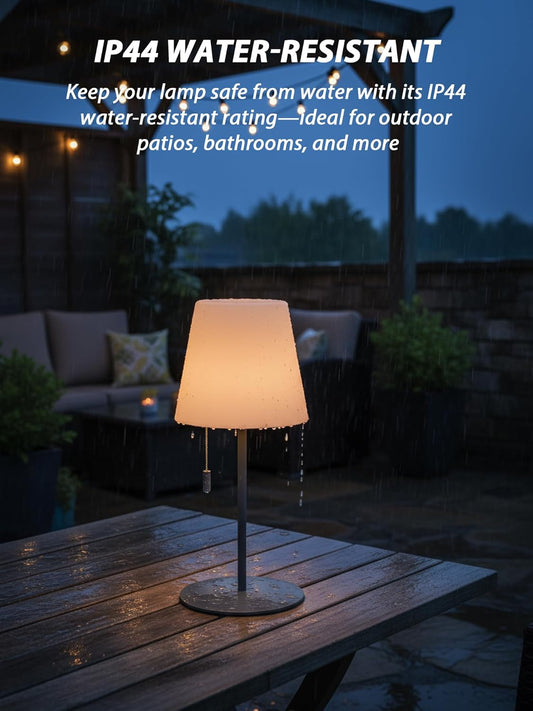 Outdoor Battery Operated Table Lamp for Patio