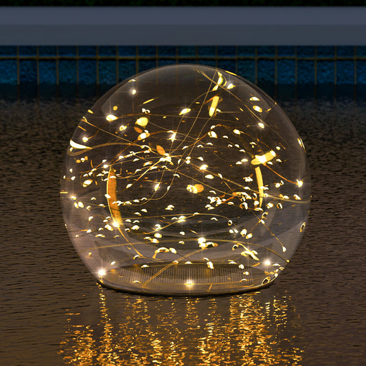 2-PACK Solar Floating Ball with string light