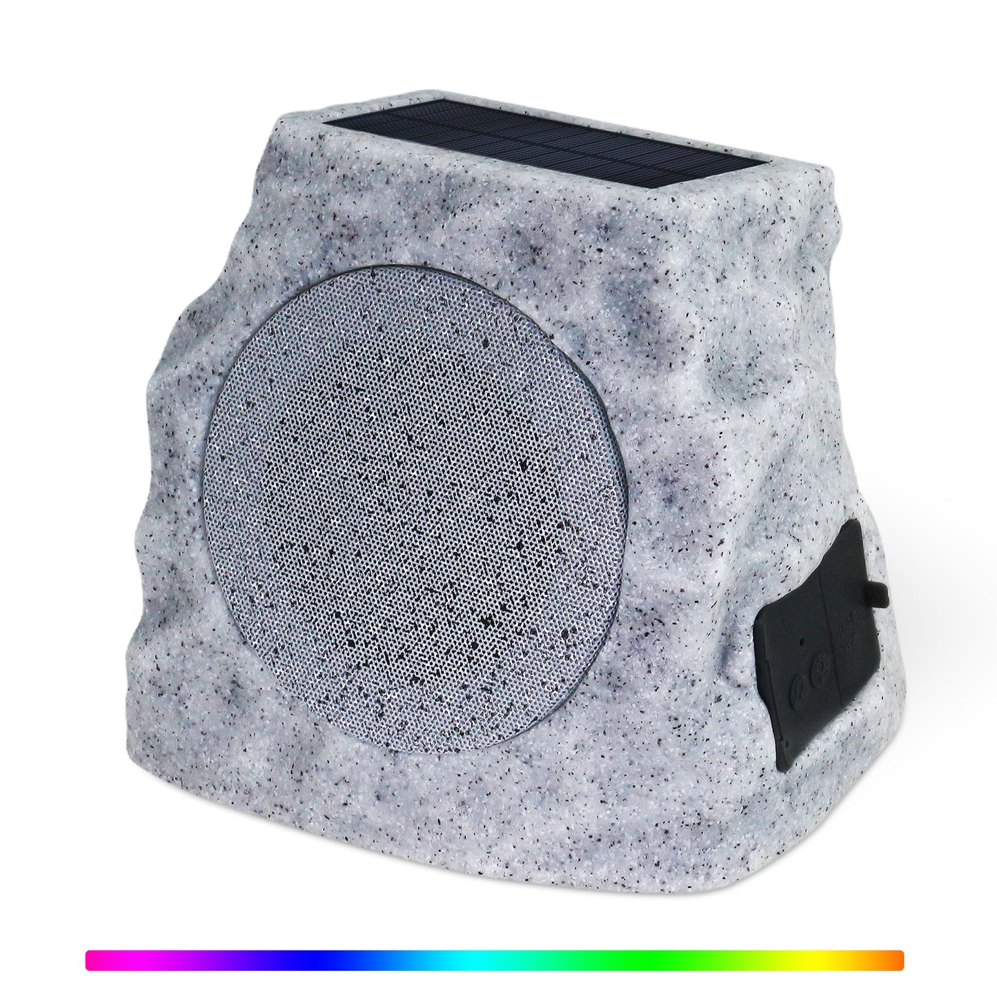 2-PACK Solar Rock Speakers Model 2 TWINS Pairing (Marbel)