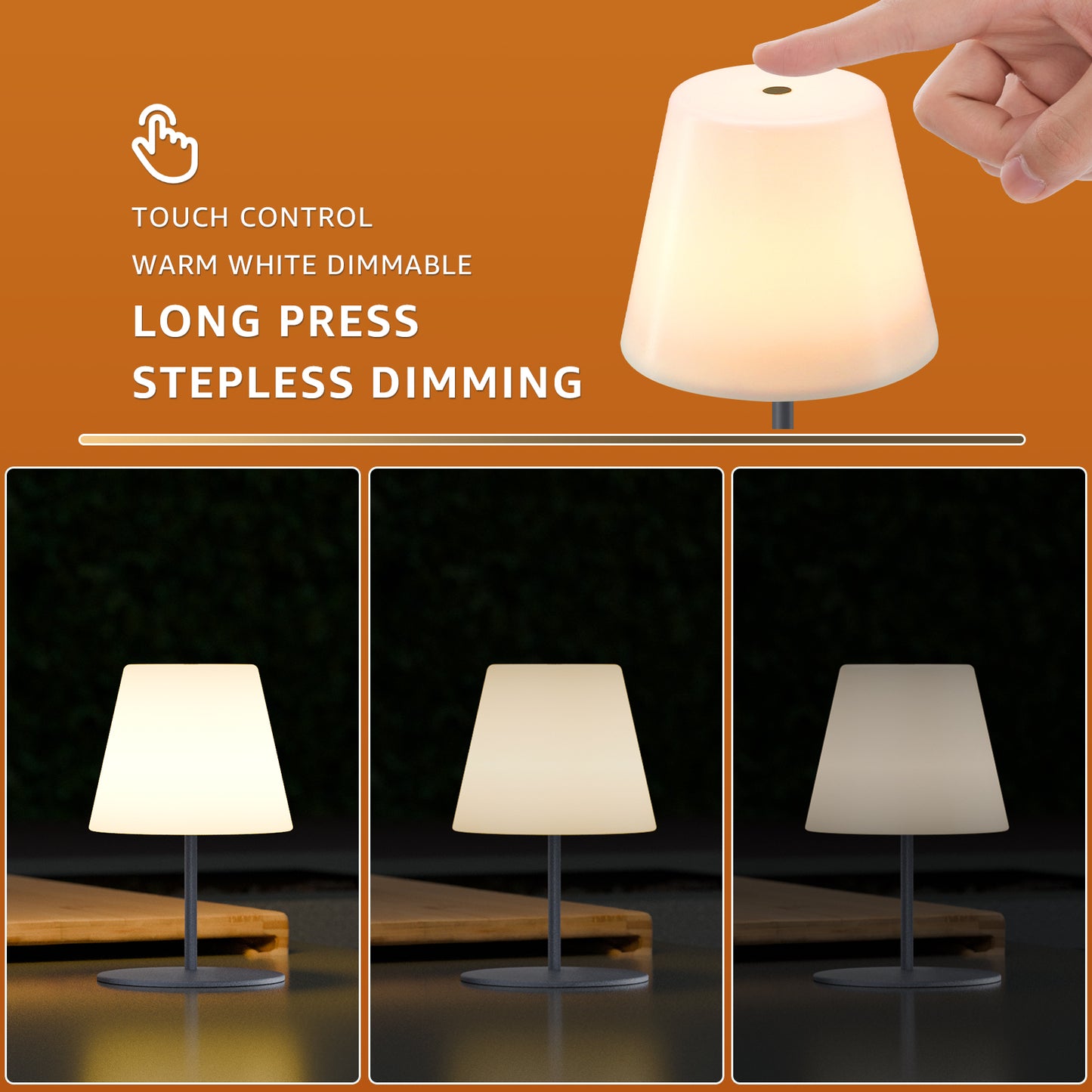 Portable Waterproof LED Touch Table Lamp