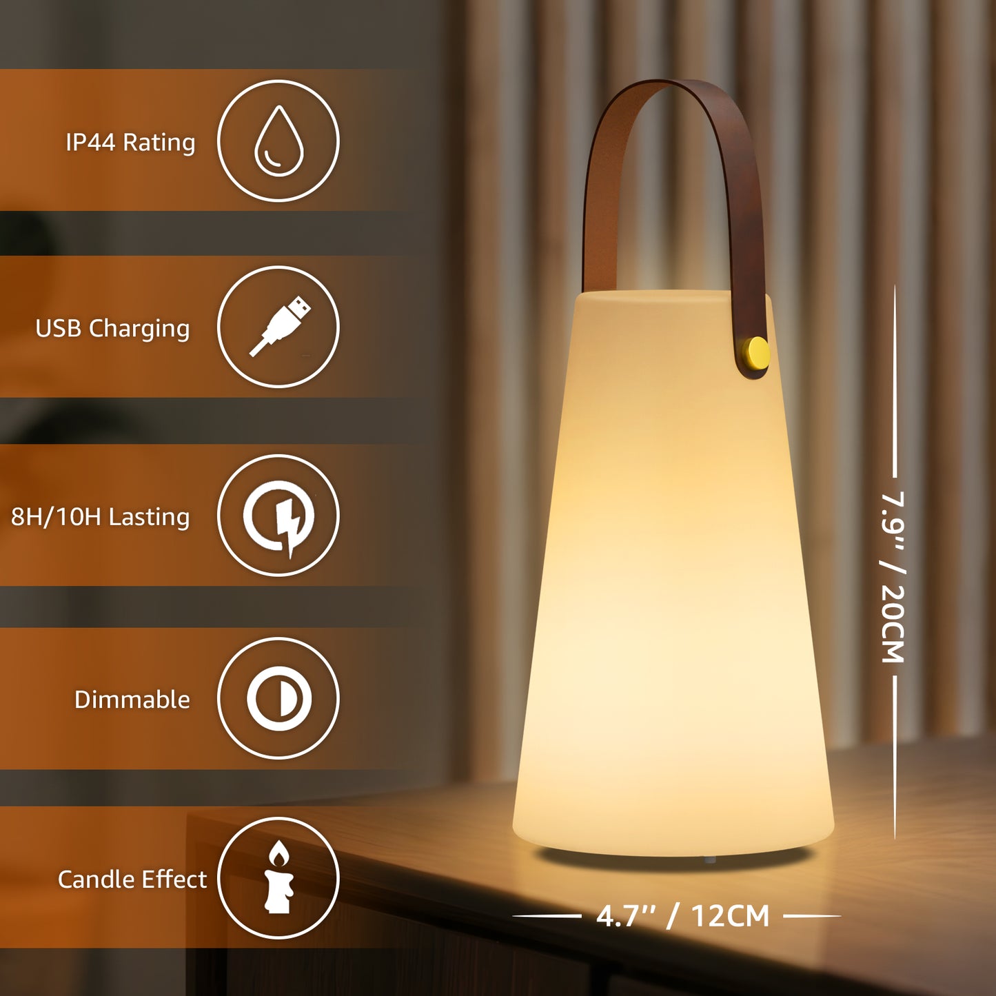 Outdoor&Indoor Portable LED Lantern with strap