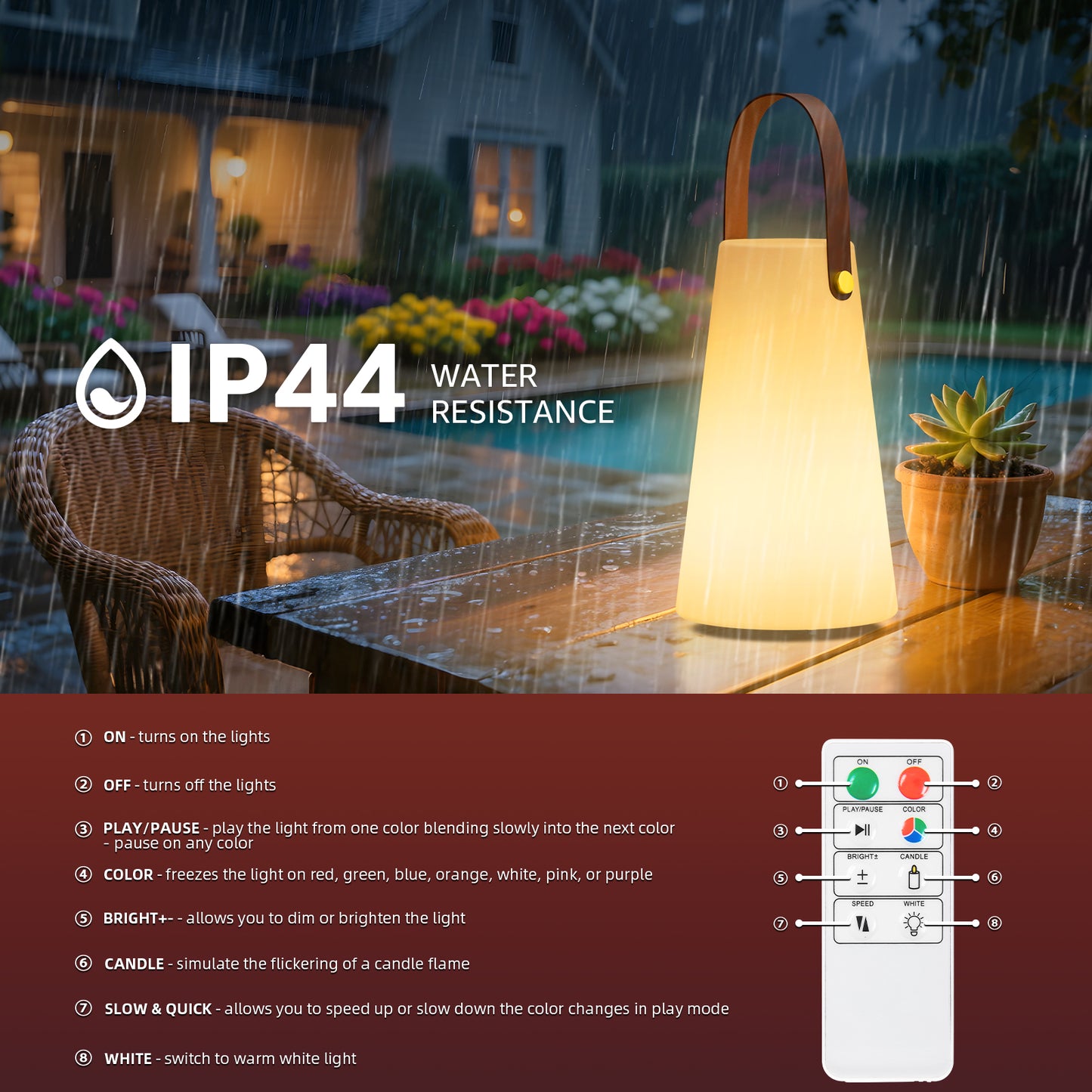 Outdoor&Indoor Portable LED Lantern with strap
