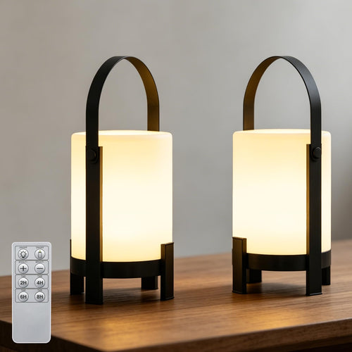 1192. Portable metal table lamp