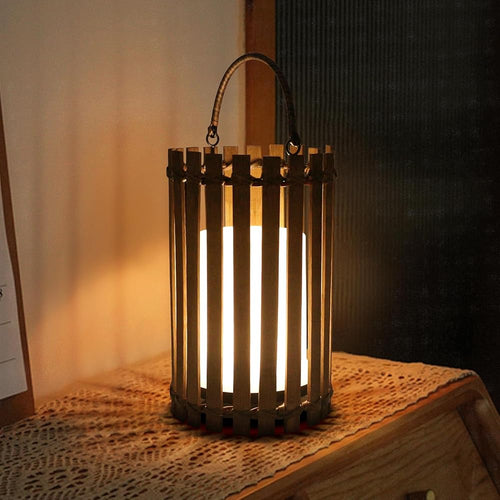 552. Bamboo Portable Lamp