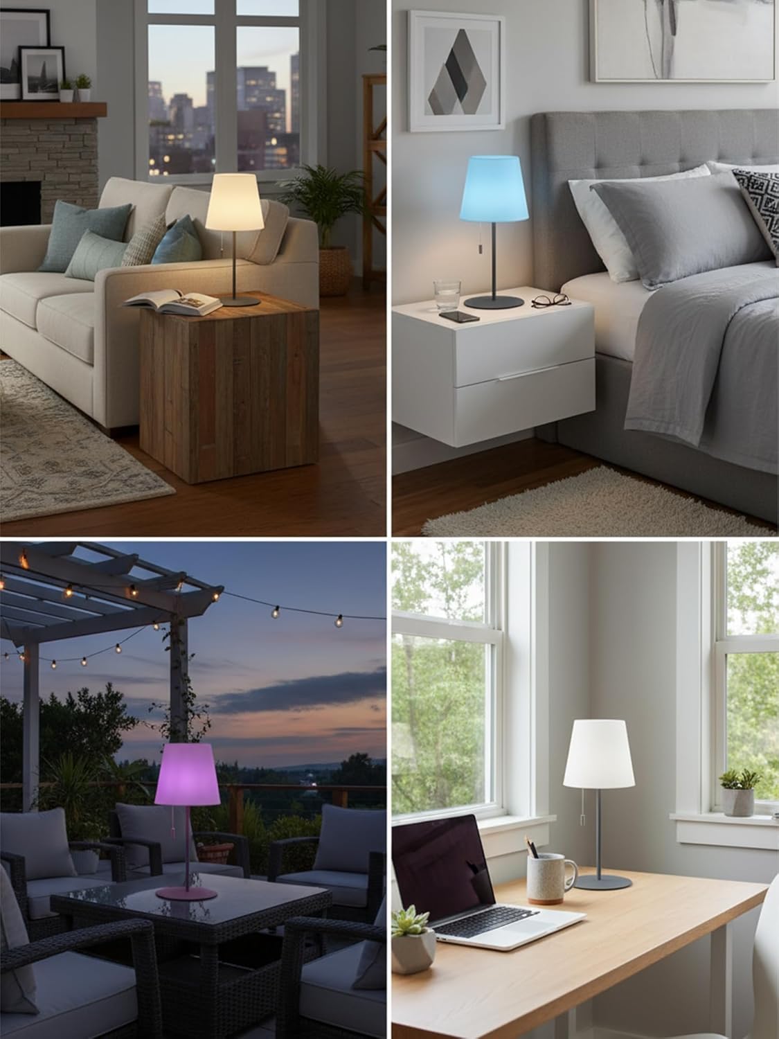 Outdoor Battery Operated Table Lamp for Patio