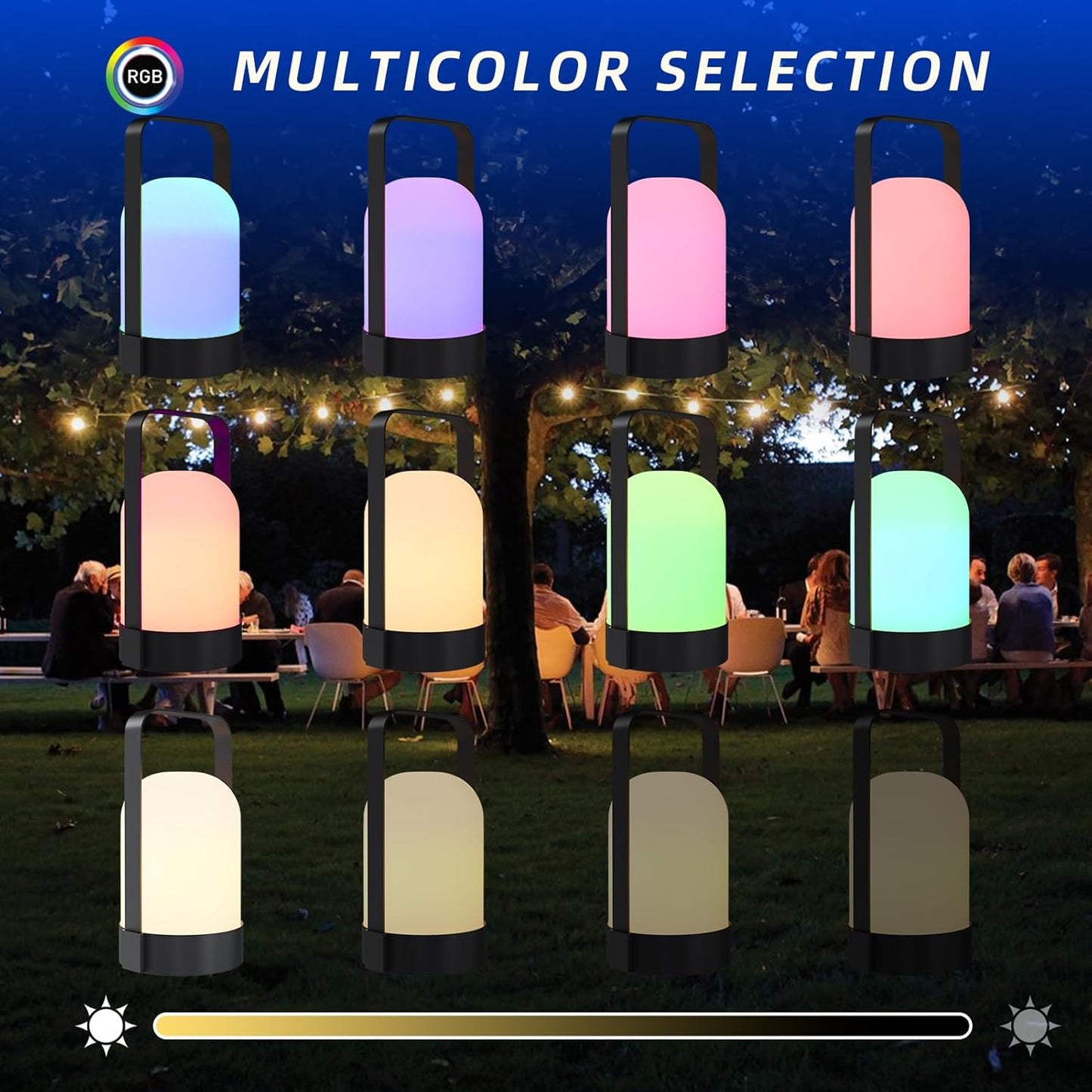 Wireless Dimmable LED Table Lamp with handle