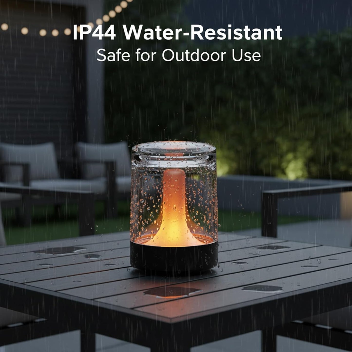 4-PACK Rechargeable Flameless Flickering Tealights with Charging Base