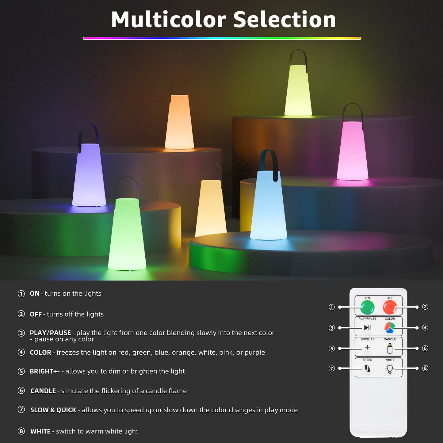 Outdoor&Indoor Portable LED Lantern with strap