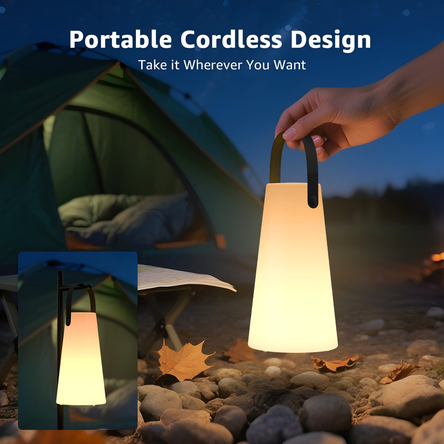 Outdoor&Indoor Portable LED Lantern with strap