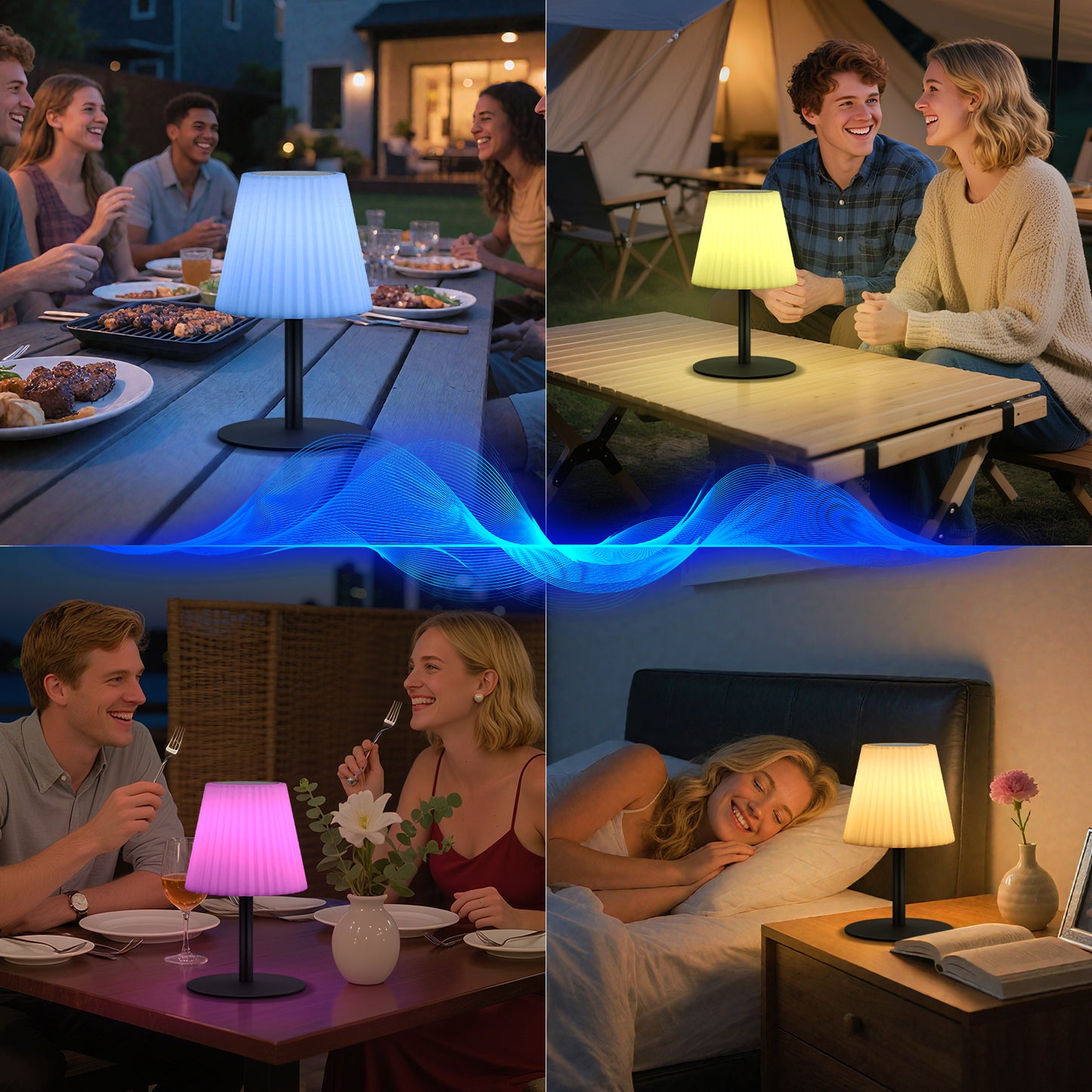 Outdoor IP44 LED Light Speaker with Remote control